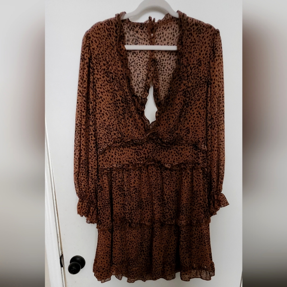 Unlabled Leopard Print Dress